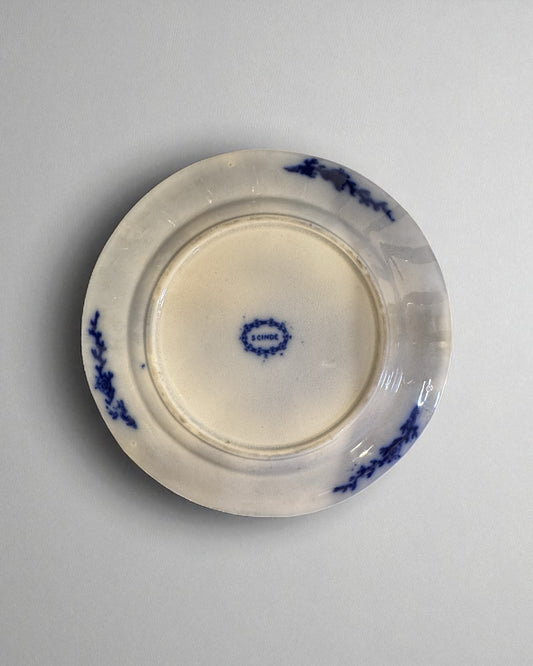 Scinde Oriental Stone J&G Alcock Flow Blue Dinner Plate 8 1/2"