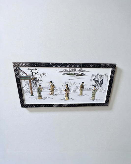 Asian Acrylic Original Hand Painted Art Made in Macau (40”x20”)