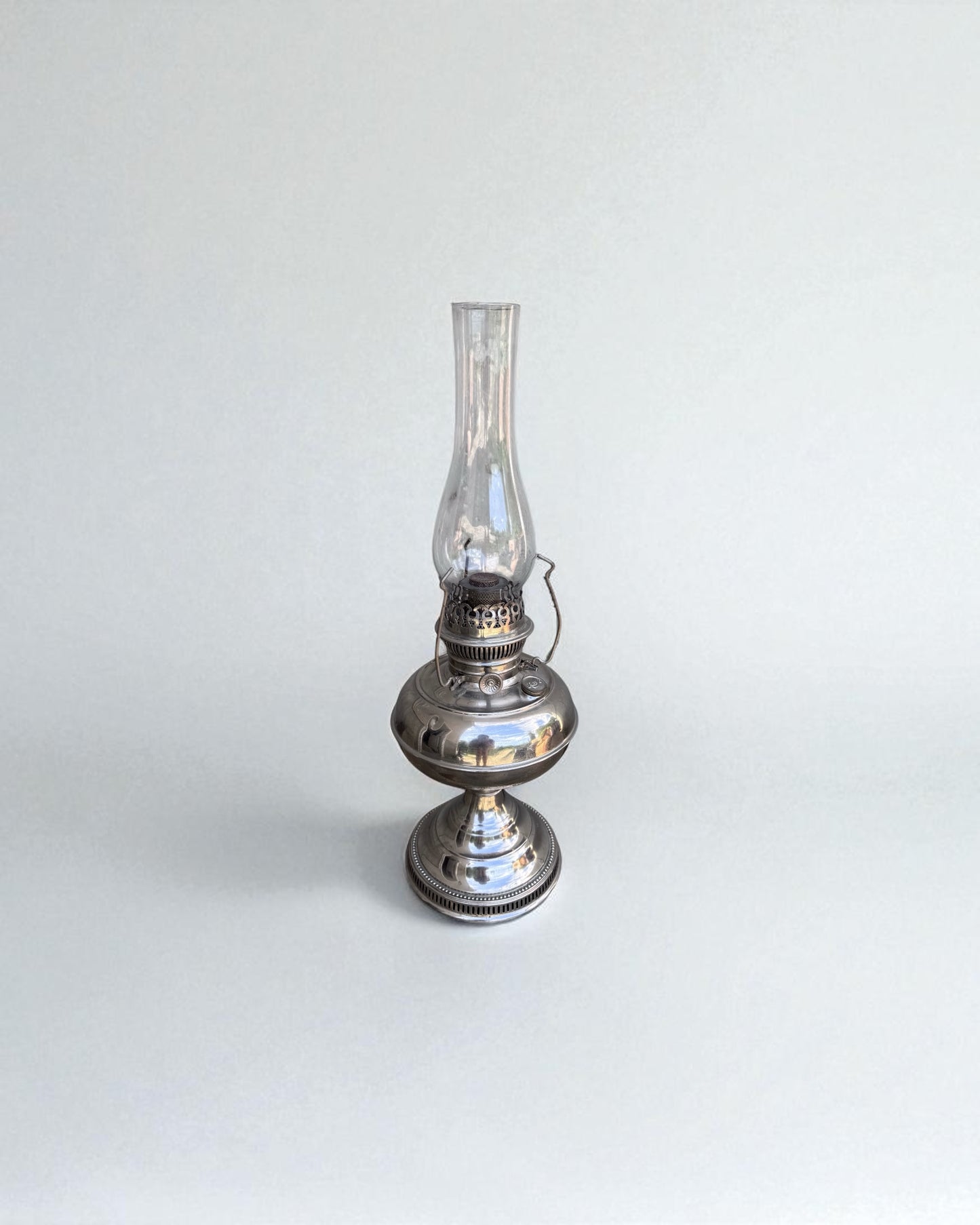 Rayo Nickel Kerosene Table Lamp