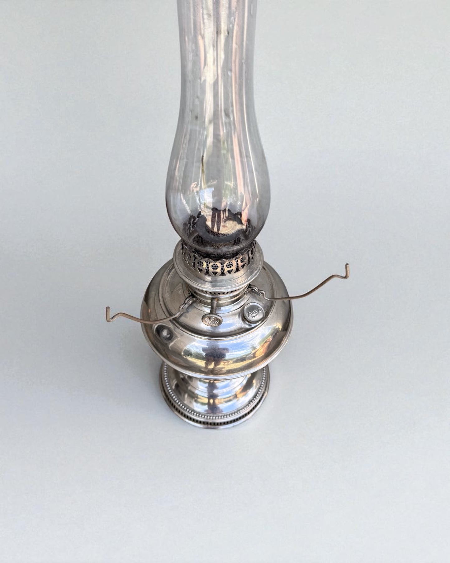 Rayo Nickel Kerosene Table Lamp