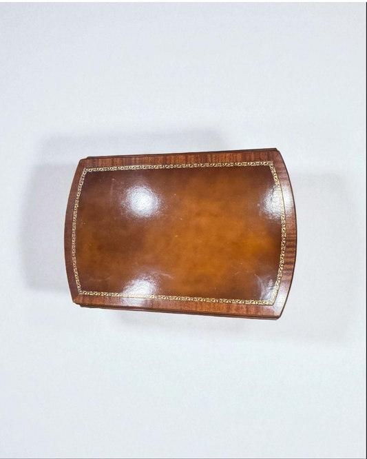 Pembroke Leather Top drop leaf table