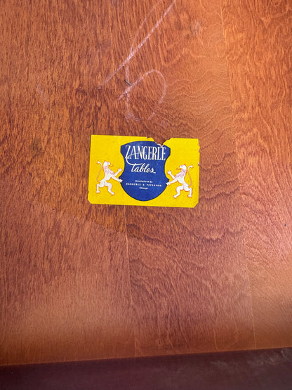 Pair of Leather Top Zangerie  Chippendale Style Table