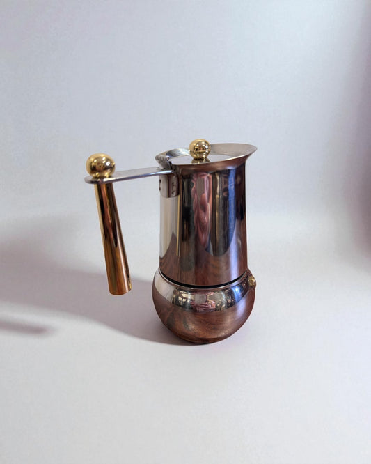 Guido Bergna Kitty Oro Moka Pot - Italian Vintage Coffee Maker
