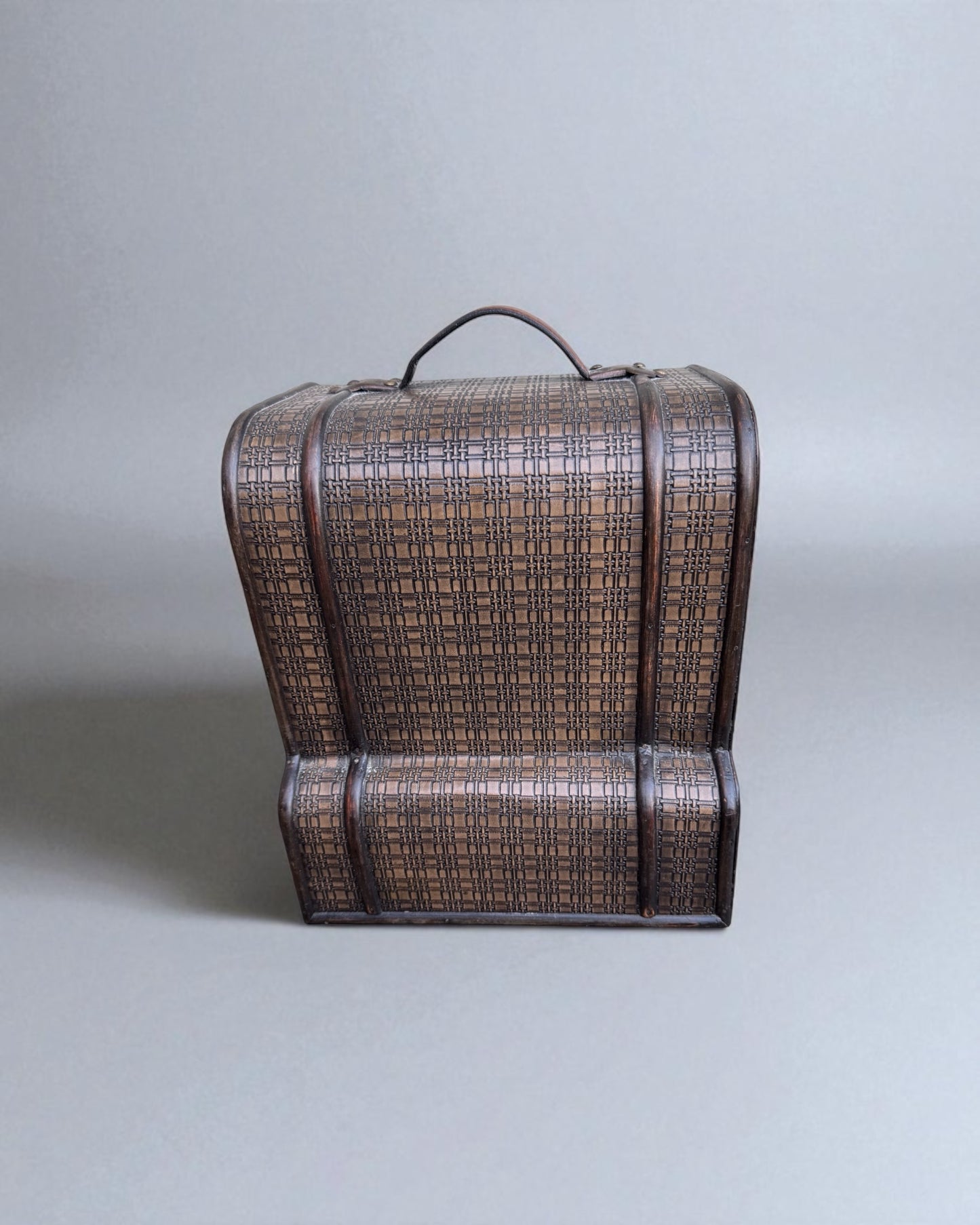 Vintage Wooden Wine Rack with Drawer