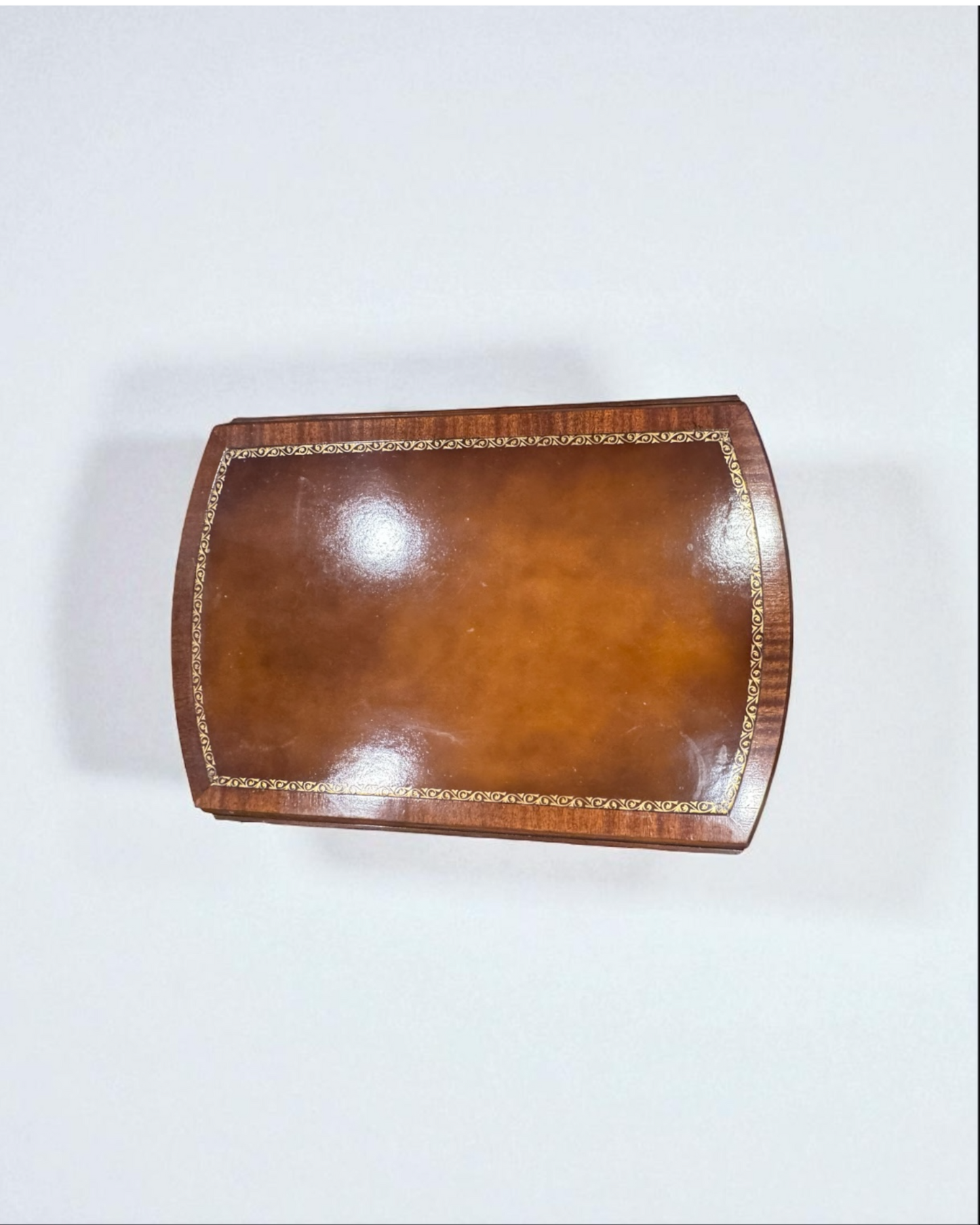 Pembroke Leather Top drop leaf table