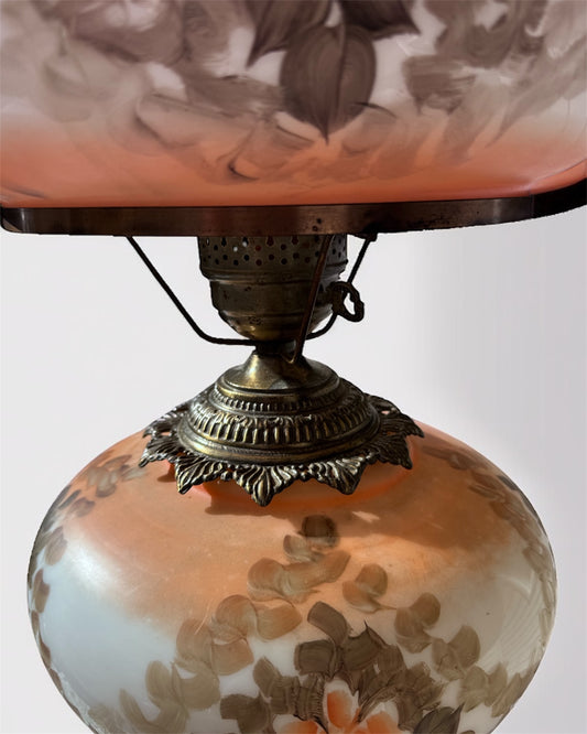 Vintage Gone with the Wind Hurricane Table Lamp