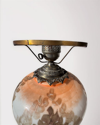 Vintage Gone with the Wind Hurricane Table Lamp